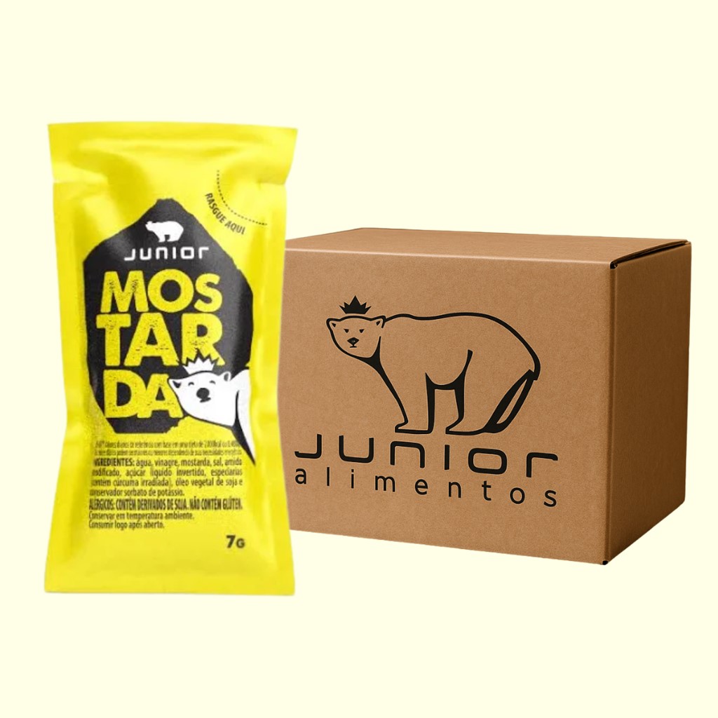 CAIXA SACHE MOSTARDA 176X5G JUNIOR