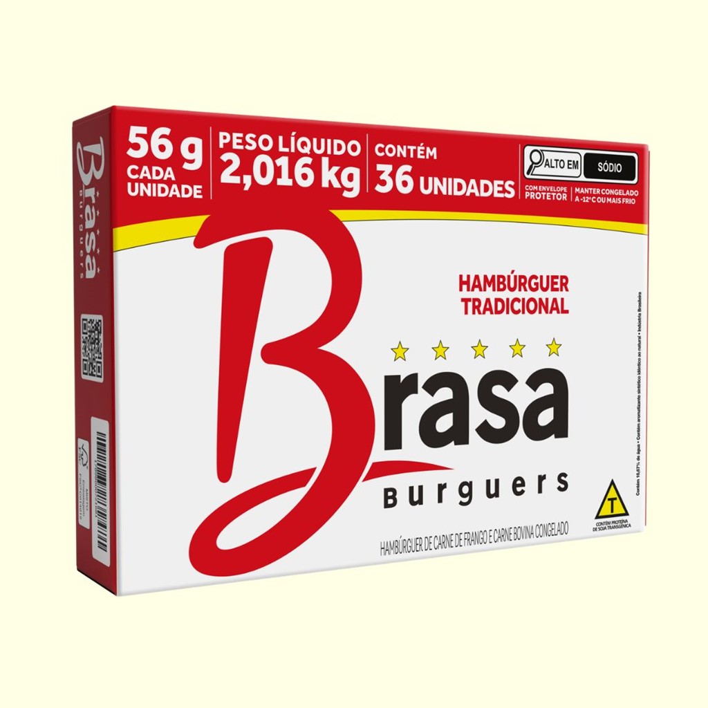 HAMBURGUER 36X56G BRASA