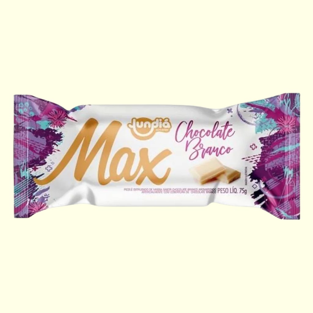 PICOLE MAX CHOCOLATE BRANCO 75g