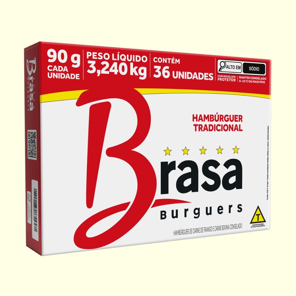 HAMBURGUER 36X90G BRASA