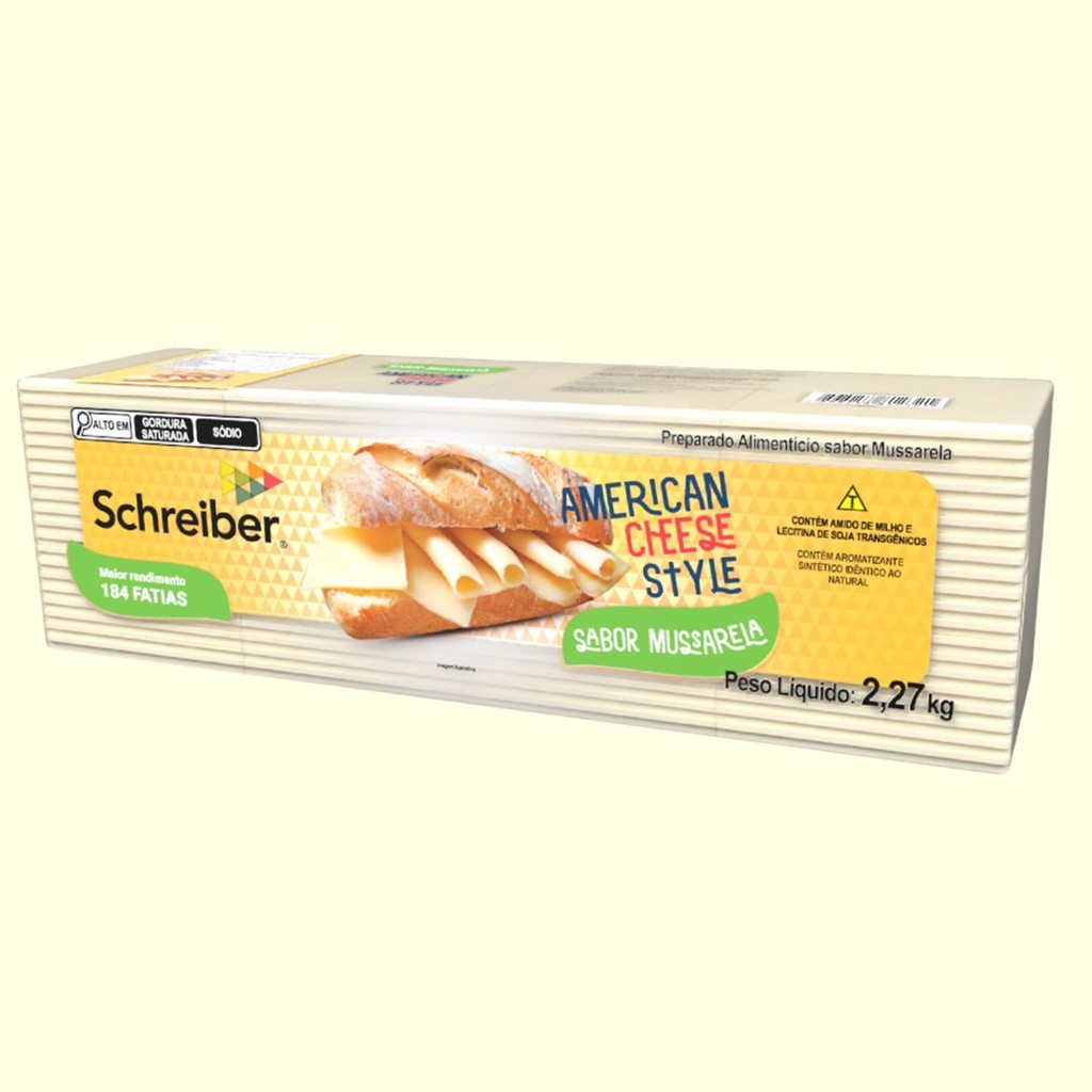 QUEIJO MUSSARELA FATIADO 2.27KG SCHREIBER