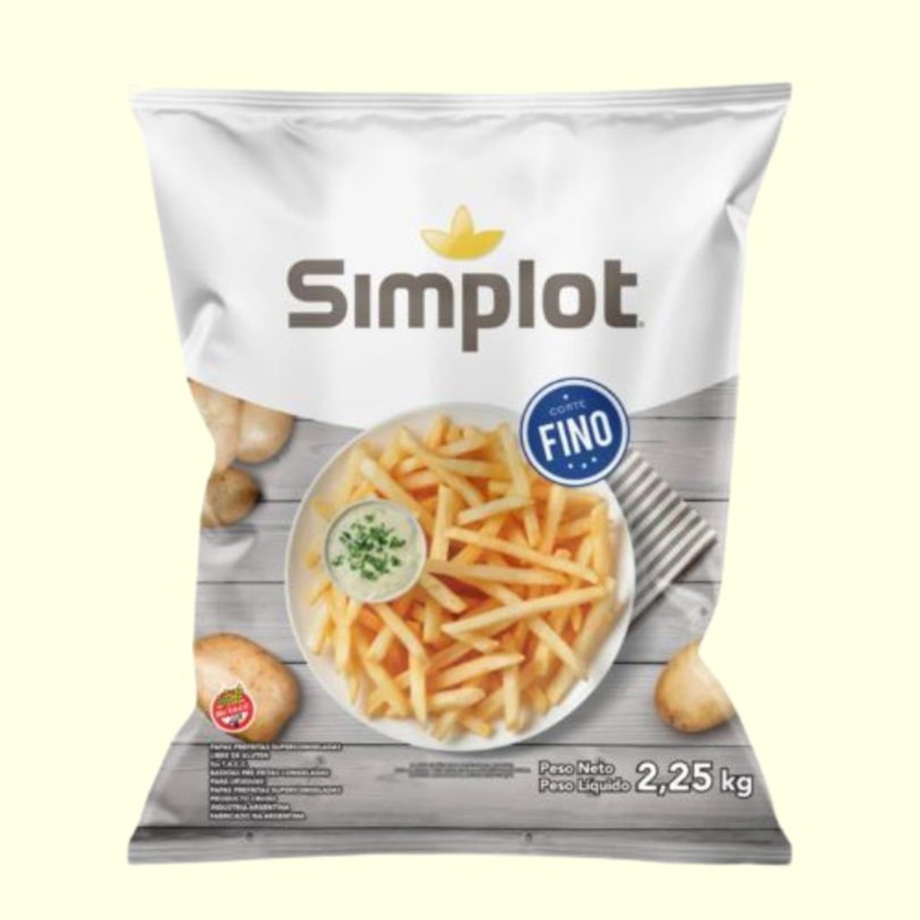BATATA CORTE FINO SIMPLOT   2.25KG