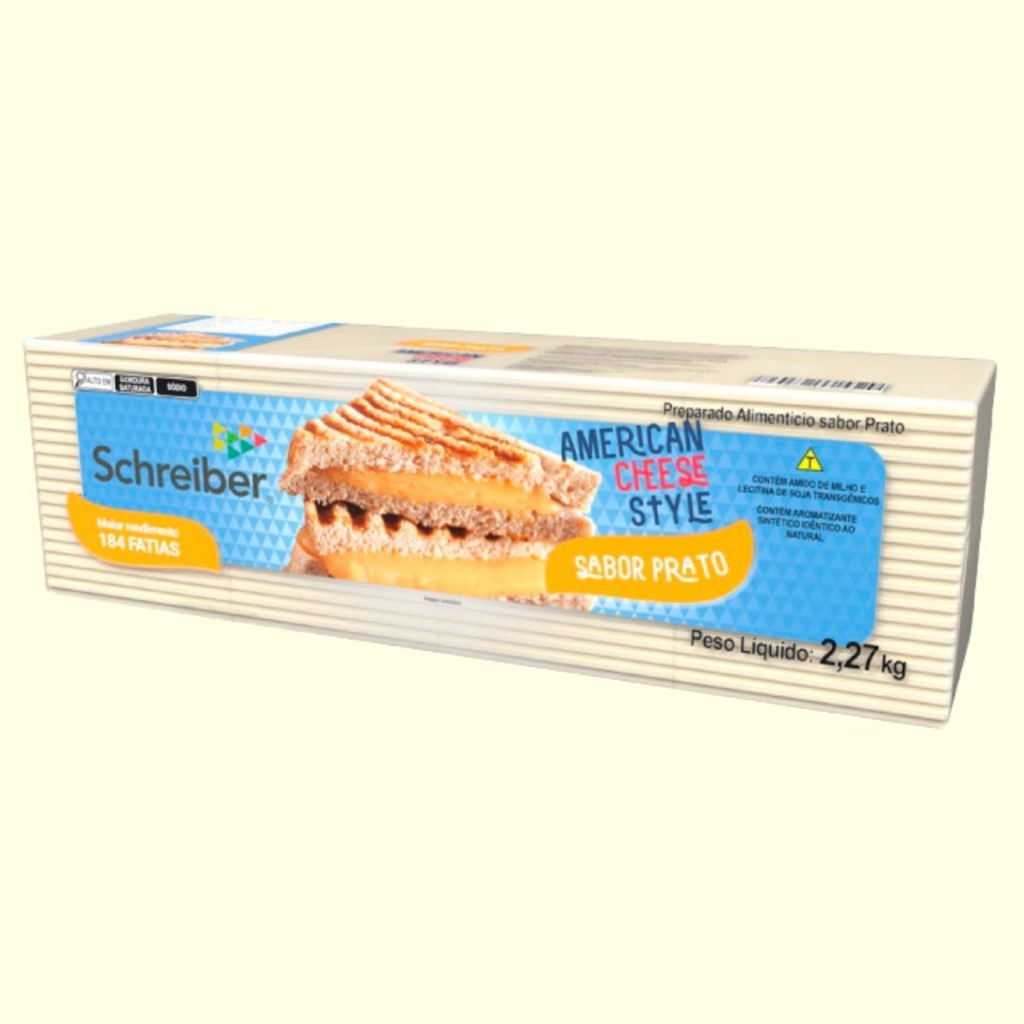 QUEIJO PRATO FATIADO 2.27KG SCHREIBER