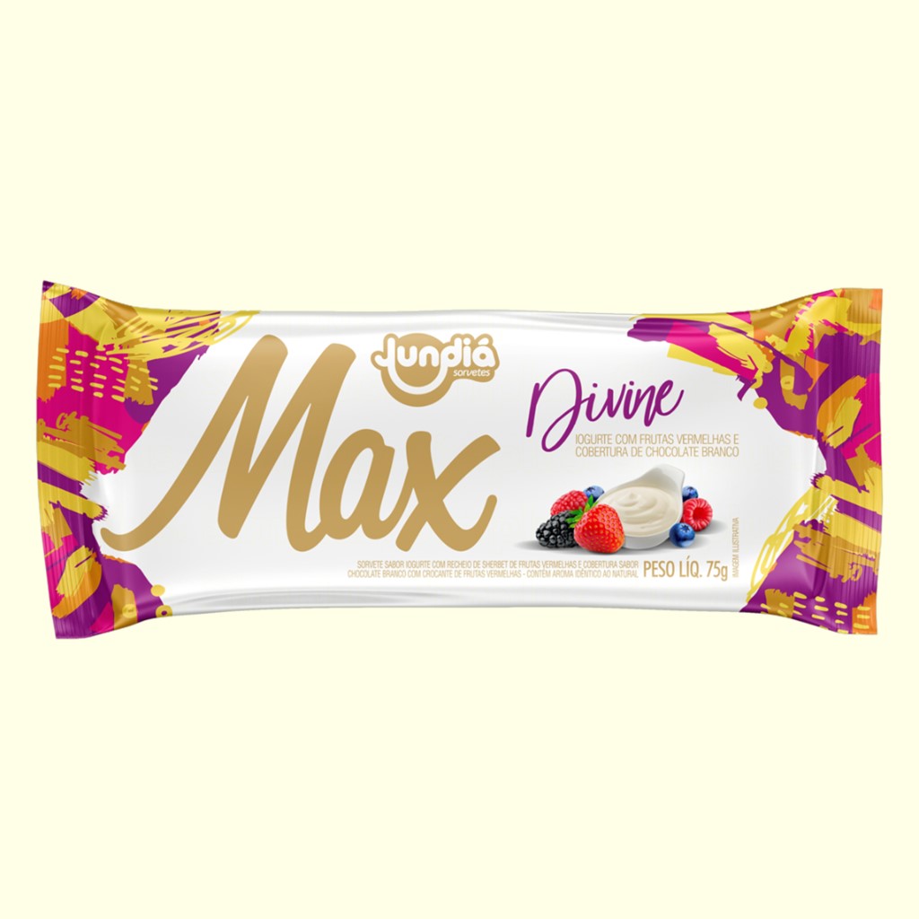 PICOLE MAX IOGURTE COM FRUTAS VERMELHAS 75g