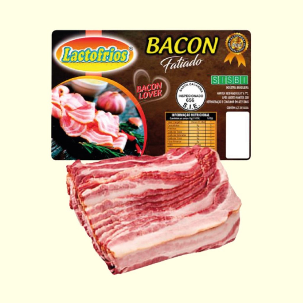 BACON FATIADO LACTOFRIOS 1KG