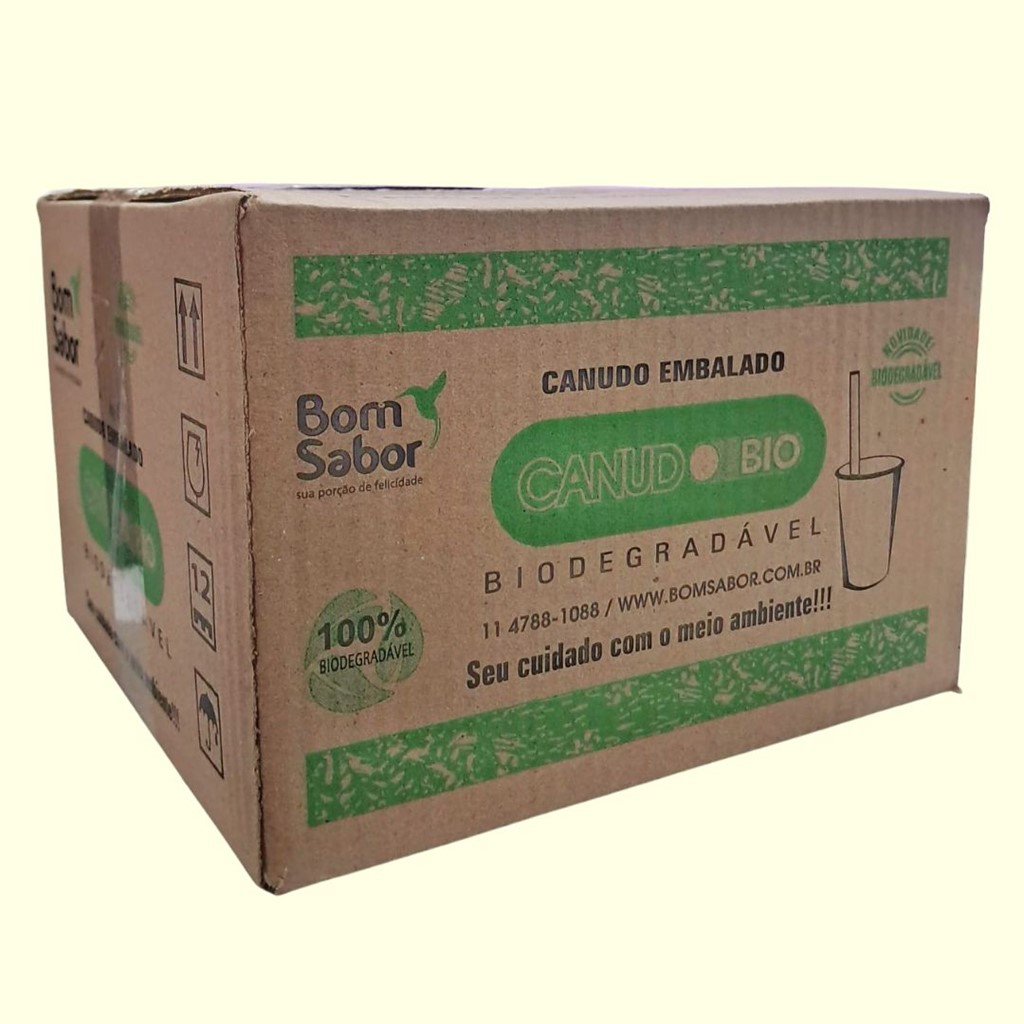 CANUDO PLAST BIODEGRADAVEL 1000 BOM SABOR
