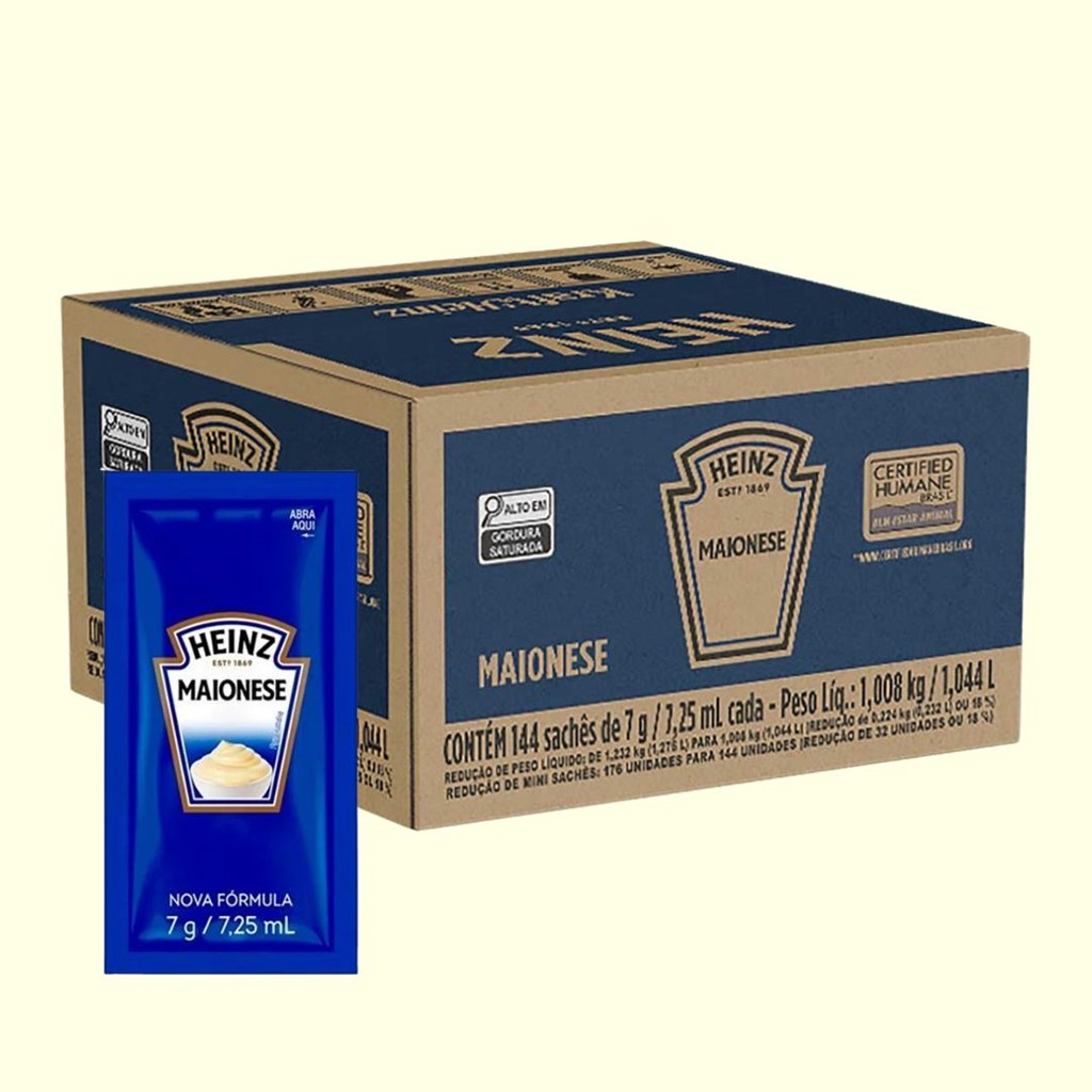 MAIONESE SACHE HEINZ 7GX144