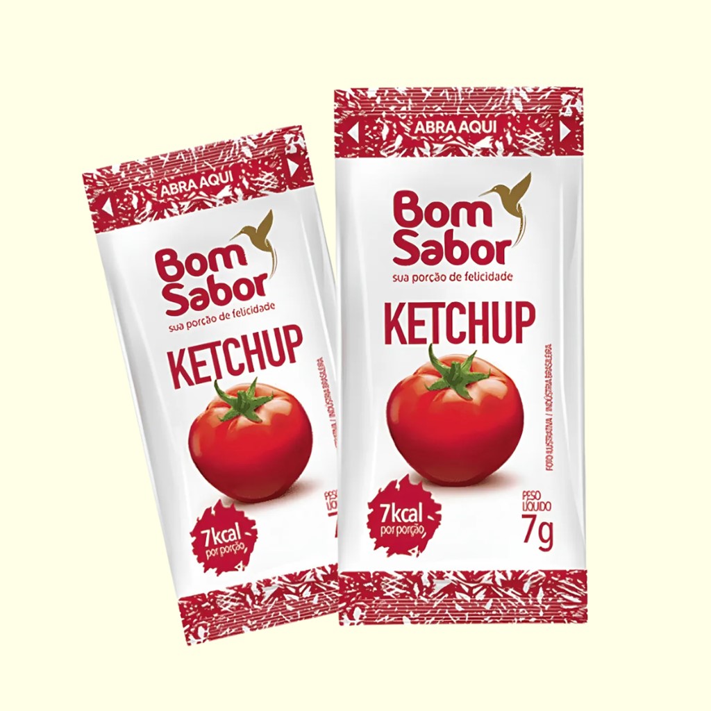 SACHE KETCHUP - 7GR - 182UN BOM SABOR