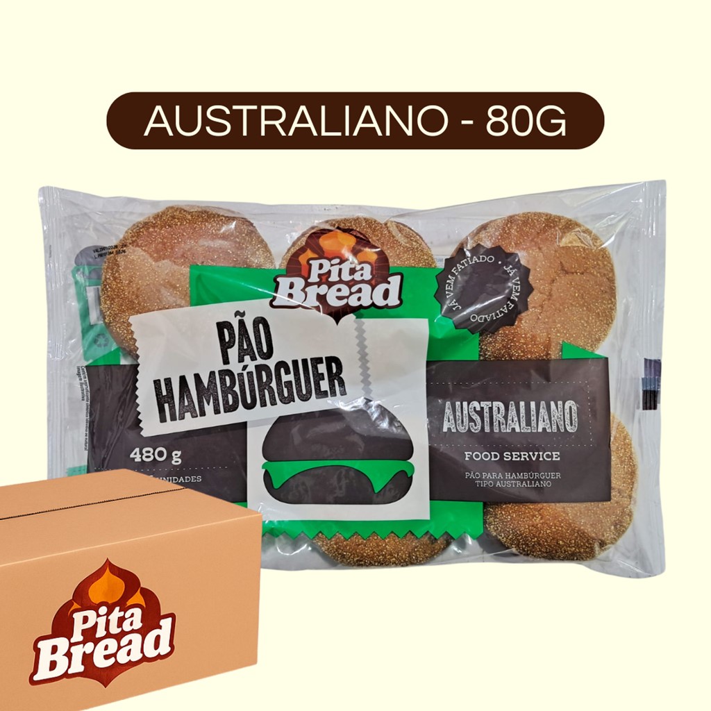 PAO AUSTRALIANO 80G CX FECHADA PITA BREAD