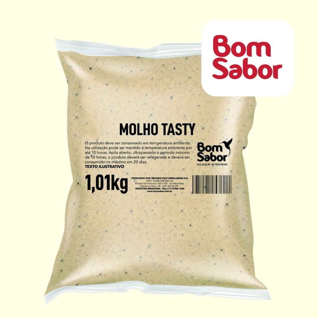 MOLHO TASTY 1,01KG BOM SABOR