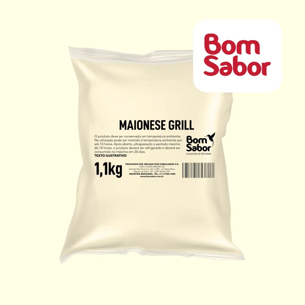 MAIONESE BOM SABOR GRILL 1,1 KG