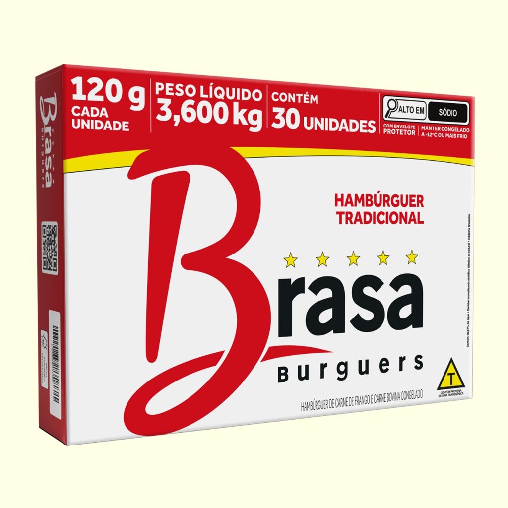 HAMBURGUER 30X120G BRASA