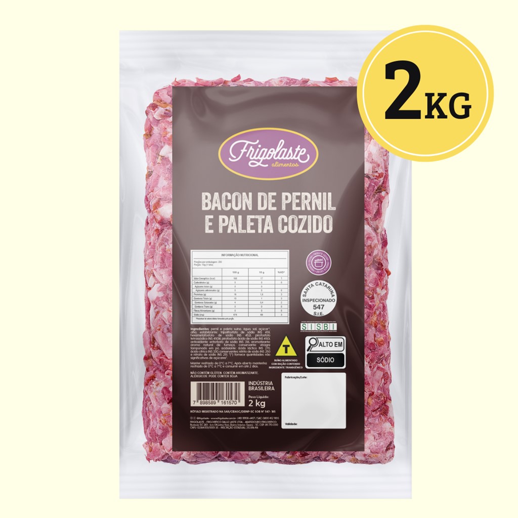 BACON 2KG CUBOS FRIGOLASTE