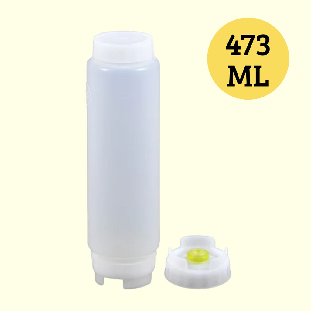 BISNAGA INVERTIDA 473ML CB16 FIFO AMARELA/AZUL
