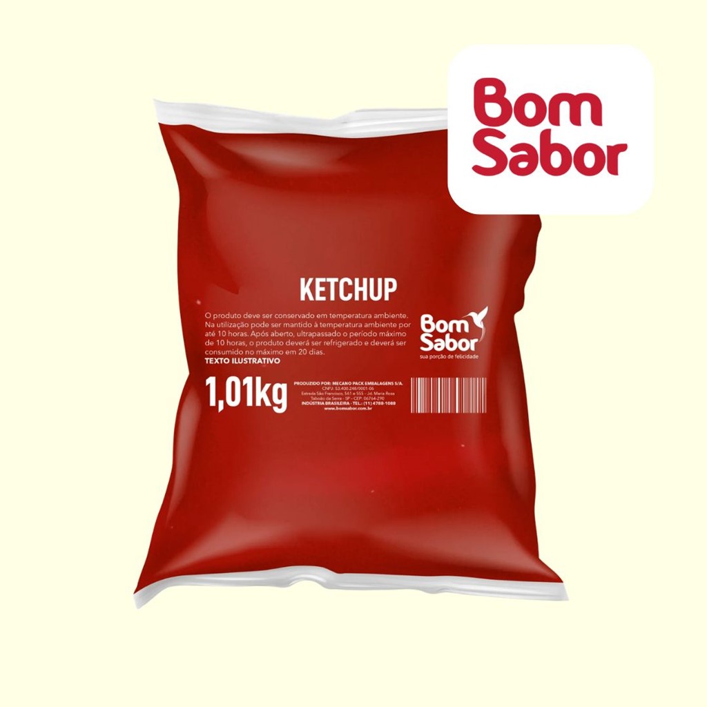 KETCHUP 1,1 KG BOM SABOR