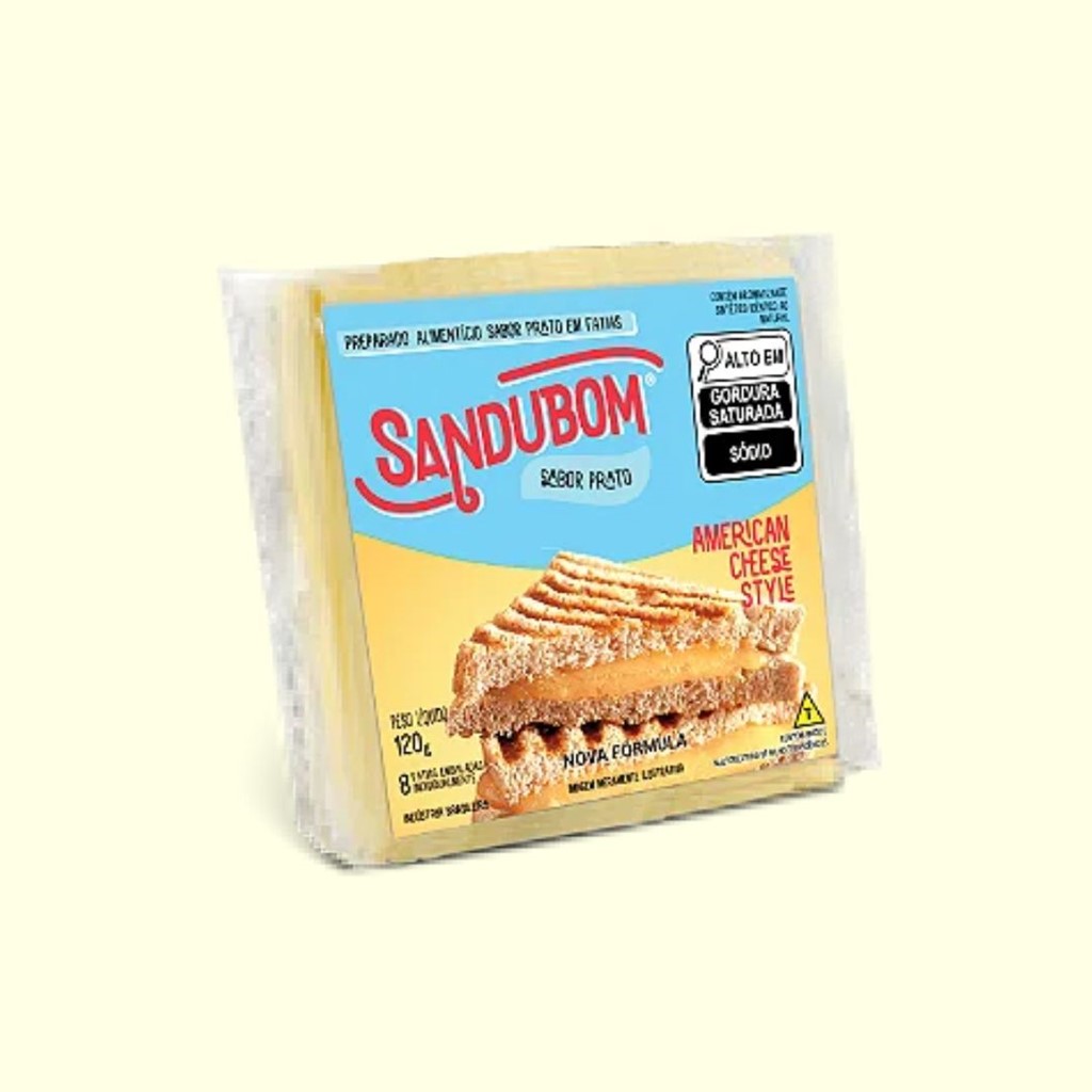 QUEIJO PRATO FATIADO 120G SANDUBOM