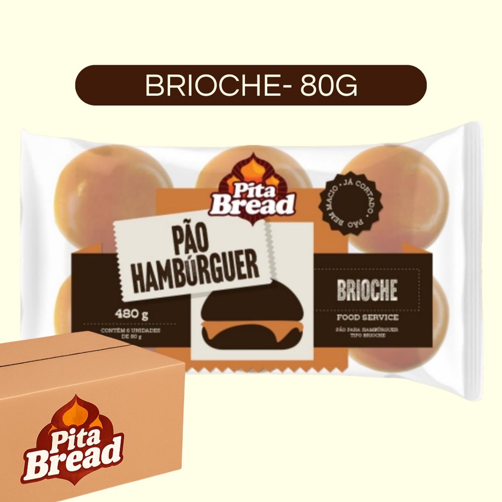 PAO BRIOCHE CX FECHADA PITA BREAD