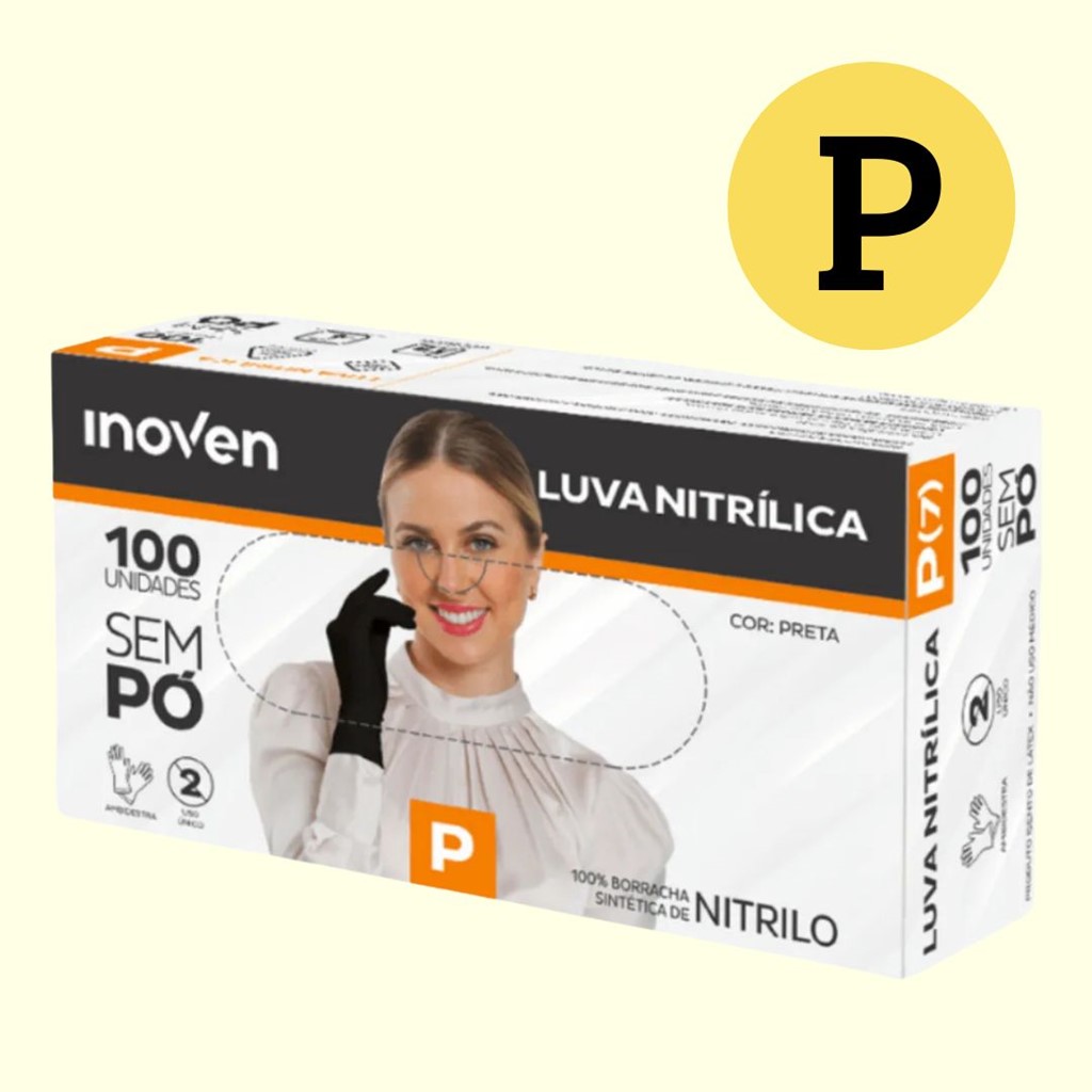 LUVA NITRILICA P INOVEN